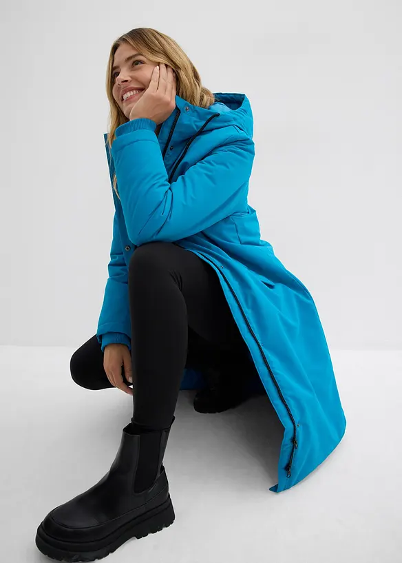 Lange winterjas, binnenin doorgestikt, bonprix