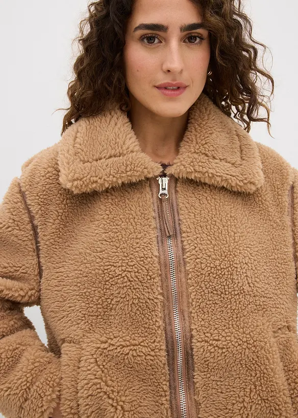 Imitatie lammy coat, bonprix