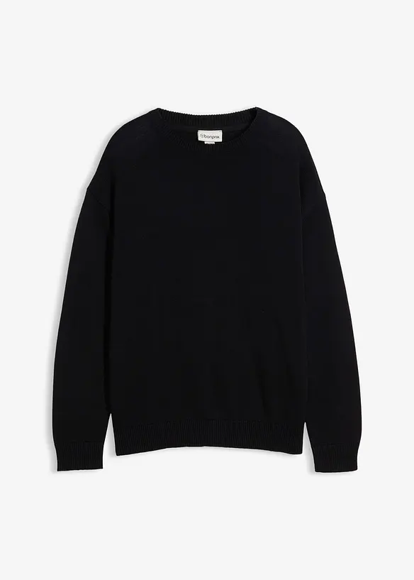 Trui met ronde hals, loose fit, bonprix