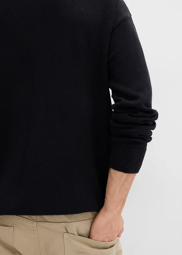 Trui met ronde hals, loose fit, bonprix