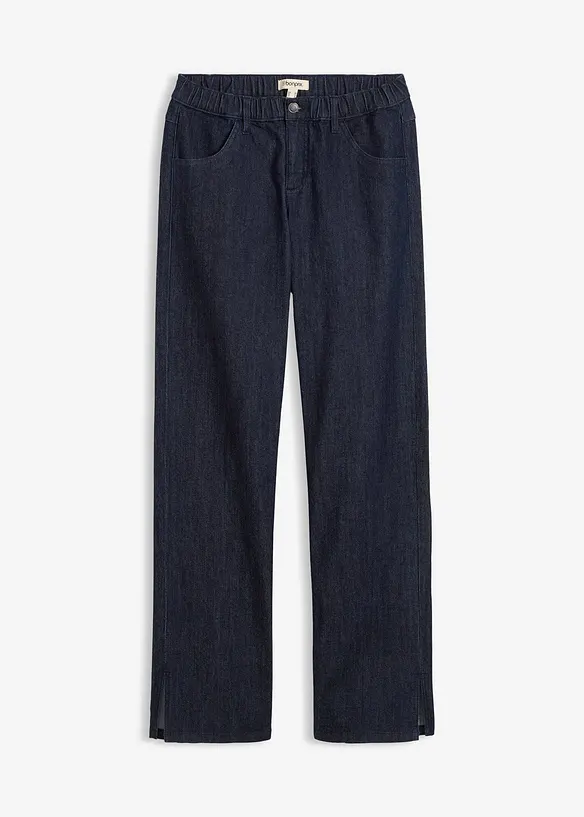 Wide leg jeans met comfortband, high waist, bonprix