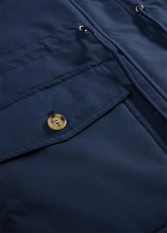 Lange winterjas in layerlook, bonprix