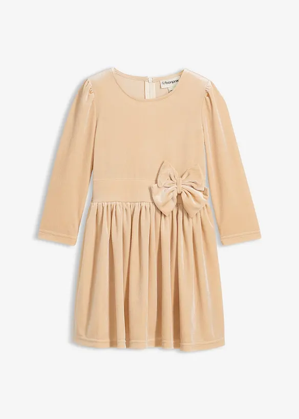 Meisjes jurk van fluweel, bonprix