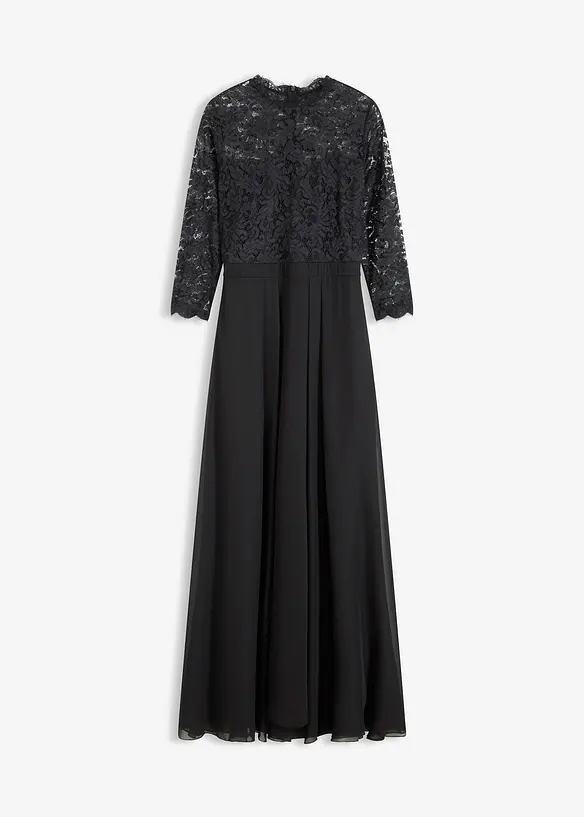 Maxi jurk met kant, bonprix