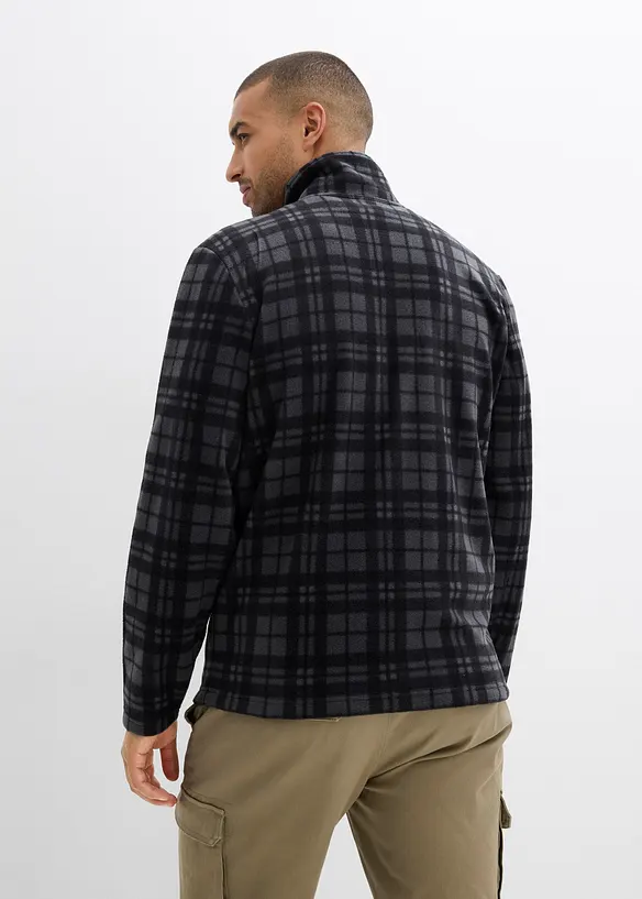 Fleece jas met opstaande kraag, bonprix