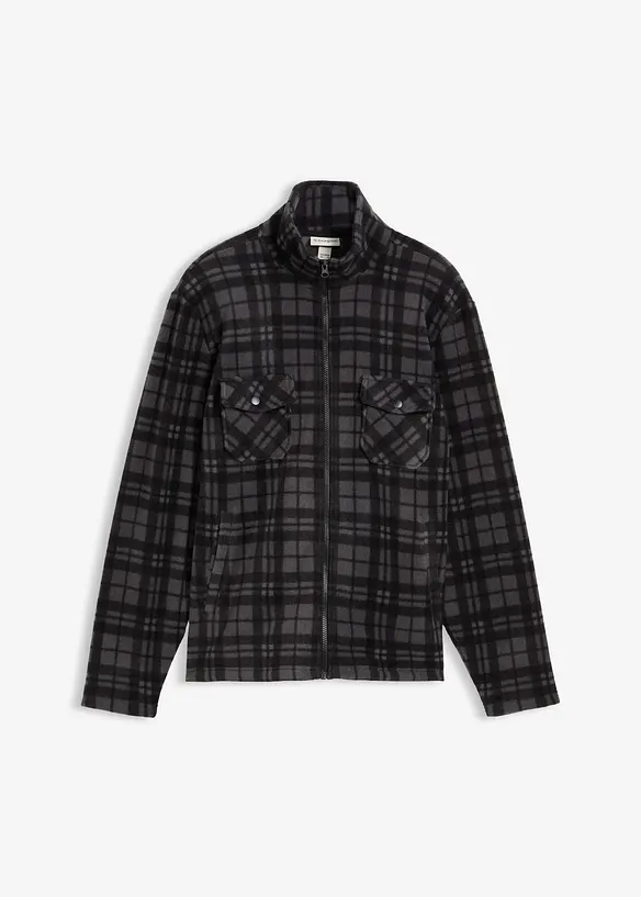 Fleece jas met opstaande kraag, bonprix
