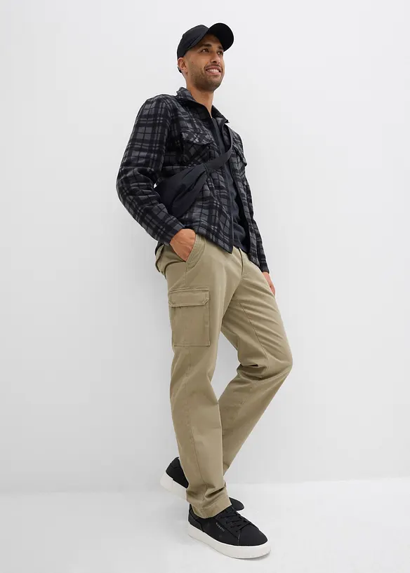 Fleece jas met opstaande kraag, bonprix