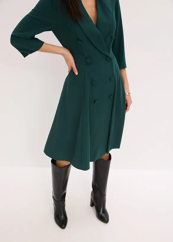 Blazerjurk met uitlopende rok, bonprix