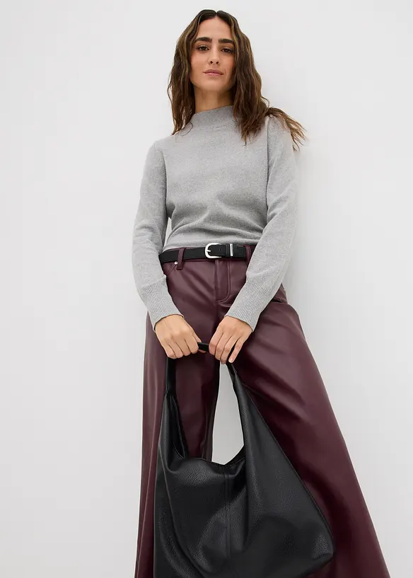 Imitatieleren broek, bonprix