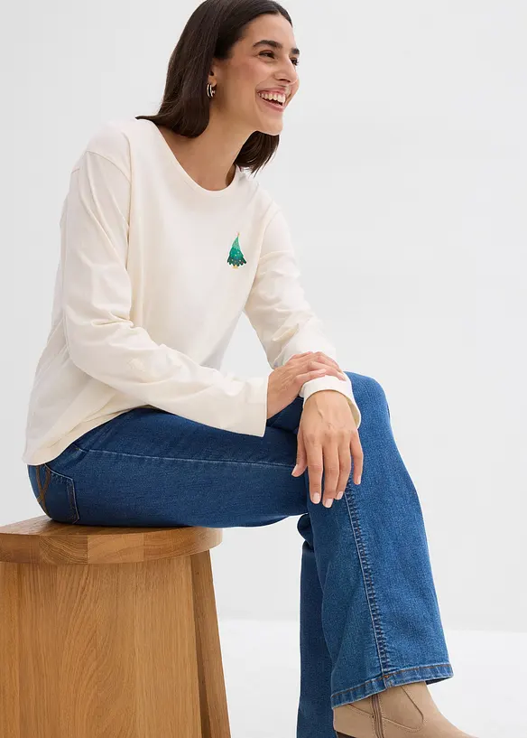 Longsleeve van biologisch katoen, bonprix