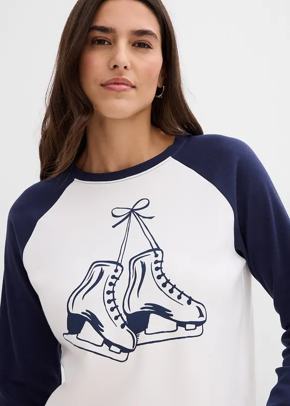 Raglan longsleeve van puur katoen, bonprix