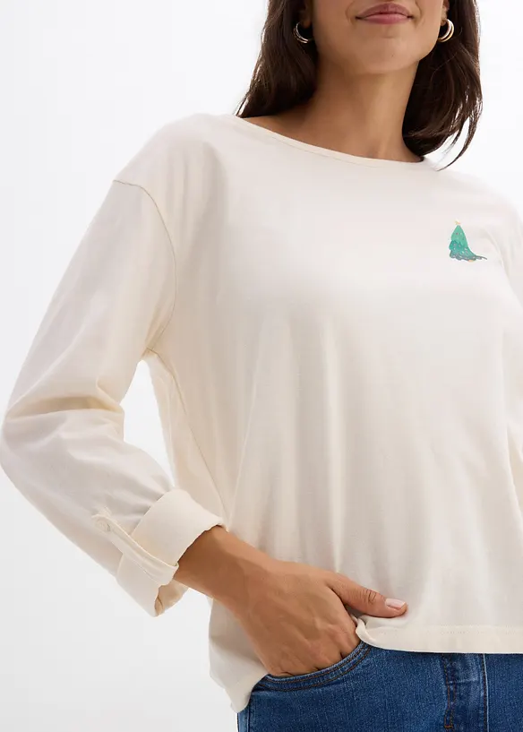 Longsleeve van biologisch katoen, bonprix