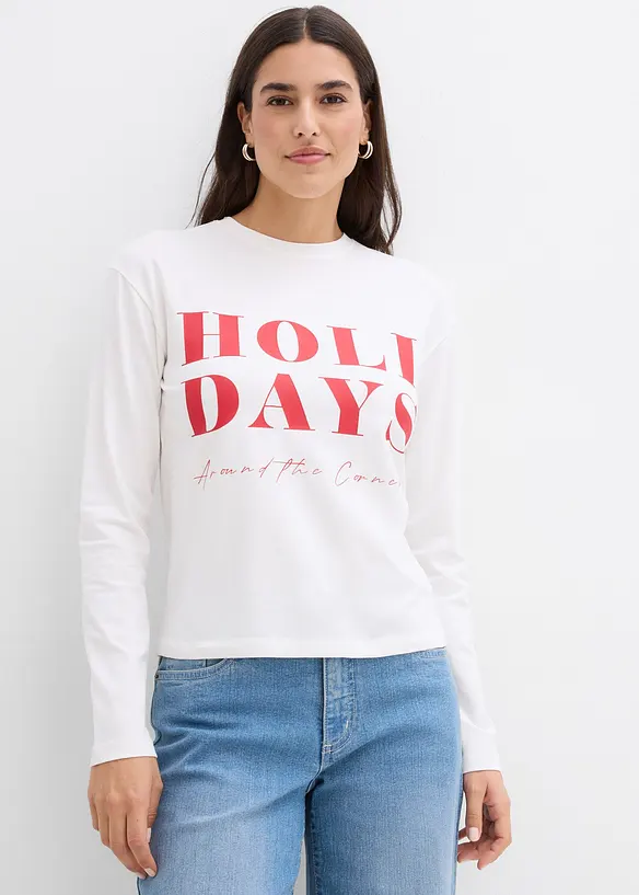 Longsleeve van een biologische katoenmix, bonprix