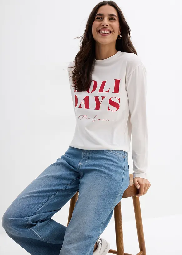 Longsleeve van een biologische katoenmix, bonprix