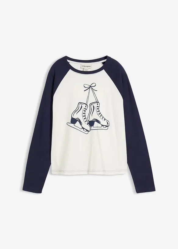 Raglan longsleeve van puur katoen, bonprix
