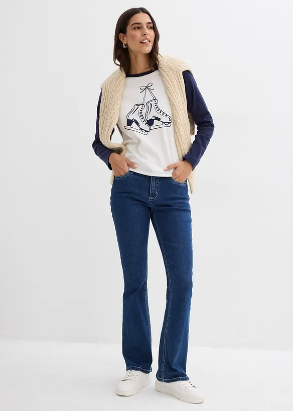 Raglan longsleeve van puur katoen, bonprix