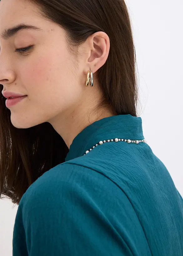 Midi-jurk met parelapplicatie, bonprix