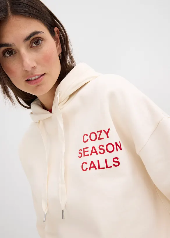 Oversized sweater van katoen, bonprix