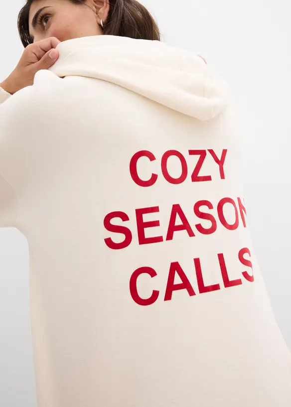 Oversized sweater van katoen, bonprix