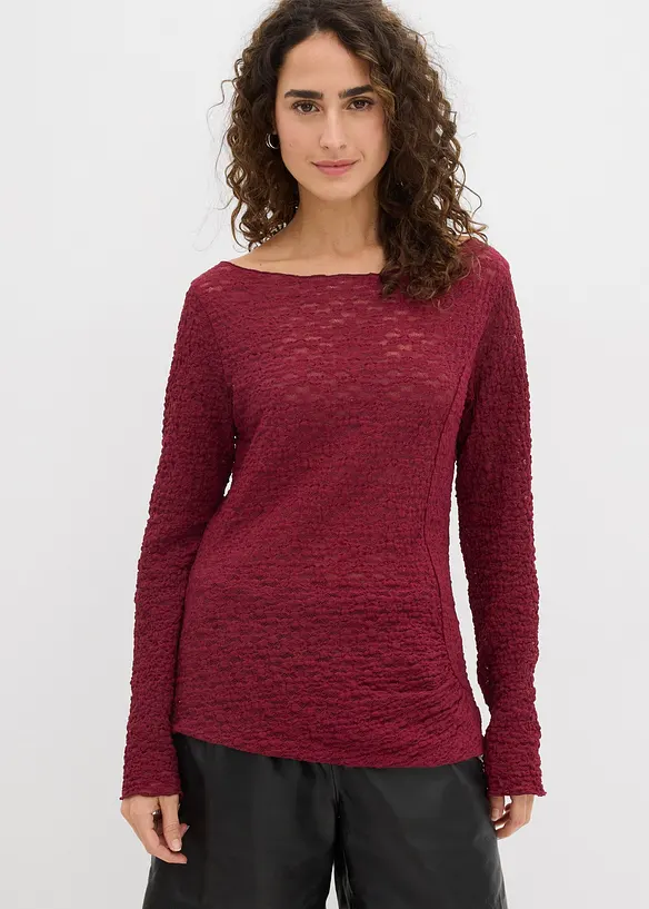 Longsleeve van kant, bonprix