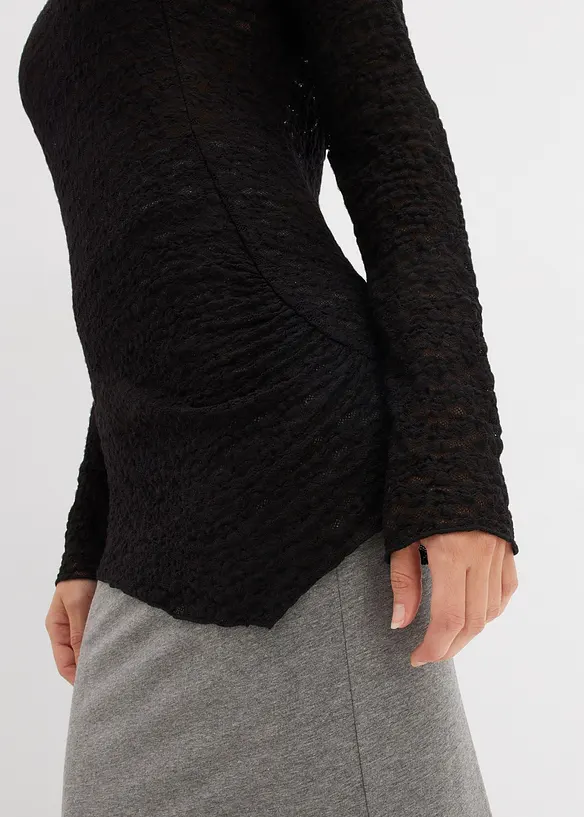 Longsleeve van kant, bonprix