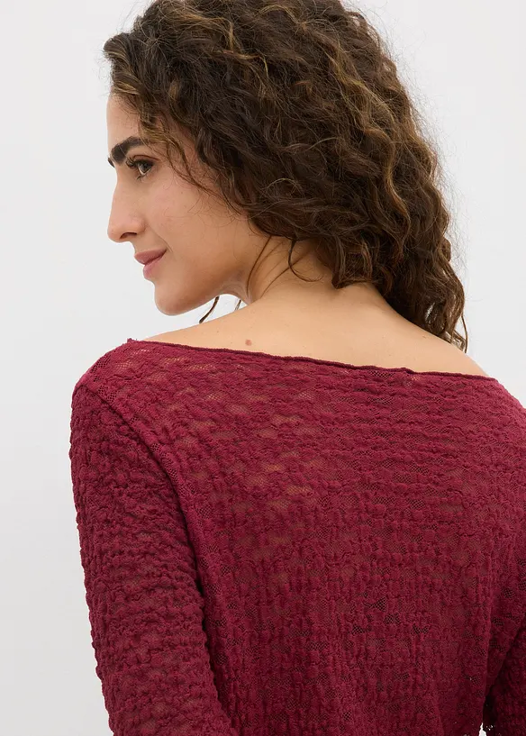 Longsleeve van kant, bonprix