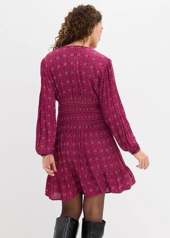 Mini jurk van soepelvallende viscose, bonprix