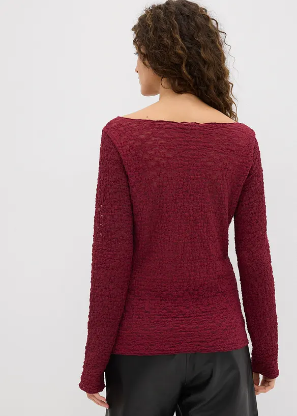 Longsleeve van kant, bonprix