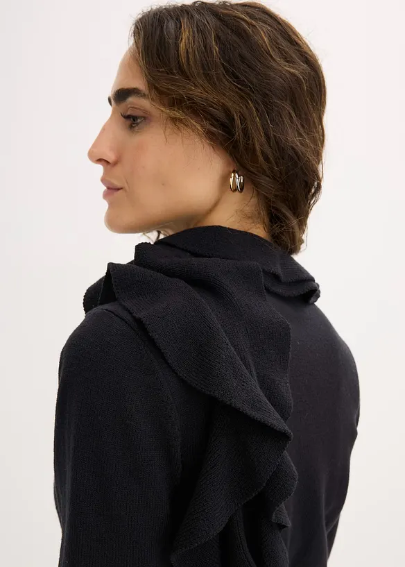 Fijngebreide trui in een soepele viscosemix, bonprix