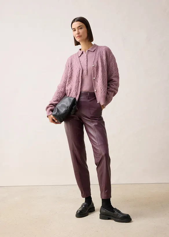 Ajour vest met wol, bonprix