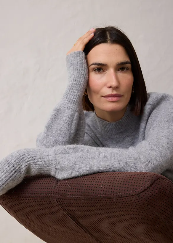 Wollen trui met alpacawol, bonprix