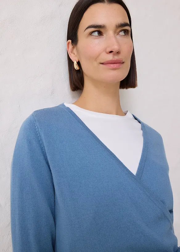 Wikkelvest met merinowol, bonprix