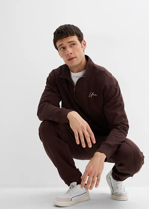 Joggingpak van katoen (2-dlg. set), loose fit, bonprix