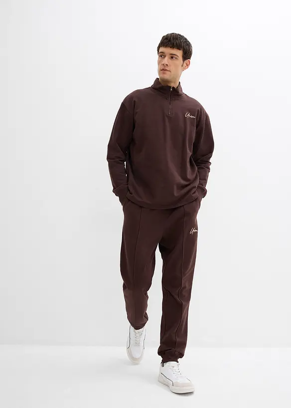 Joggingpak van katoen (2-dlg. set), loose fit, bonprix