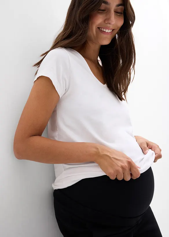 Zwangerschapsbroek van comfortabel Punto di Roma, wijde pijpen, bonprix