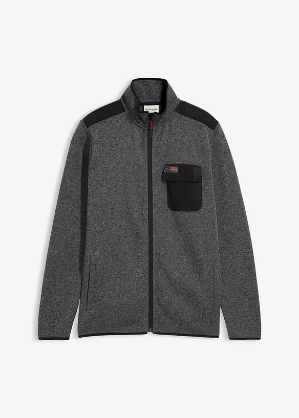 Gebreid fleece vest, bonprix