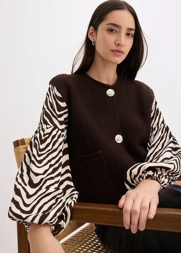 Vest met decoratieve knopen, bonprix