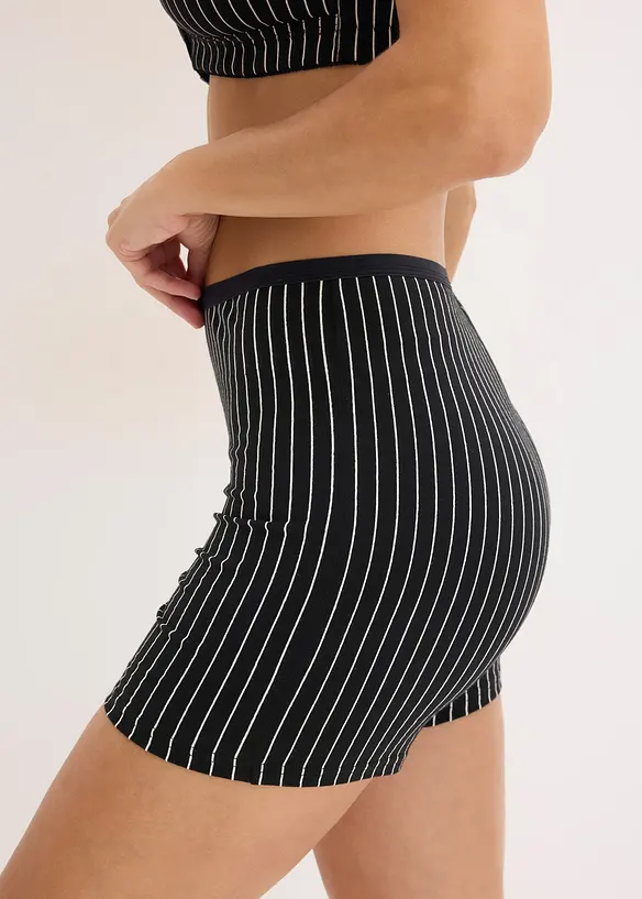 Damesboxershorts met langere pijpen (4-pack), bonprix