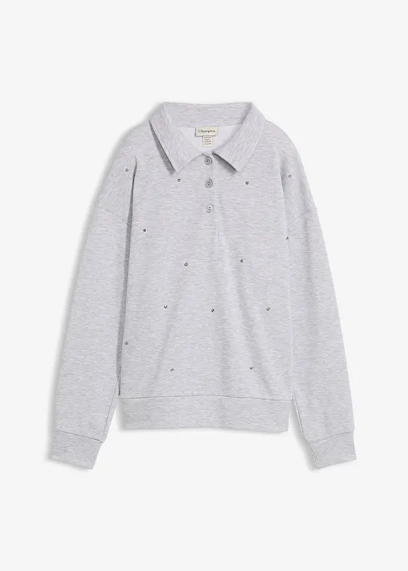 Sweatshirt met studs, bonprix