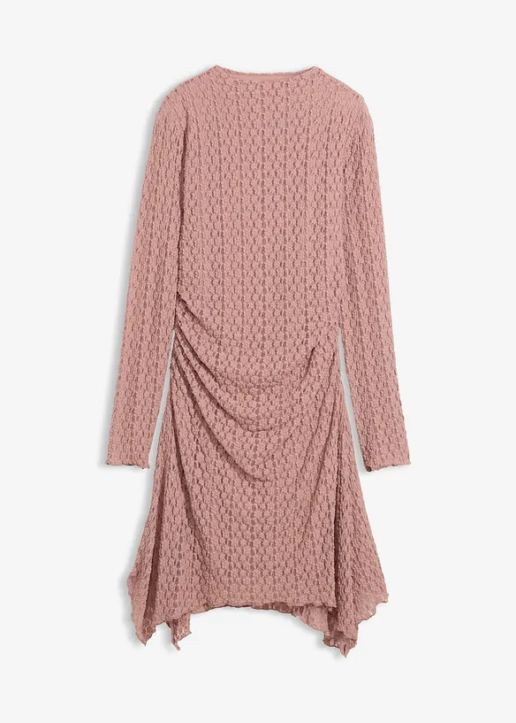 Kanten jurk met puntige onderrand, bonprix