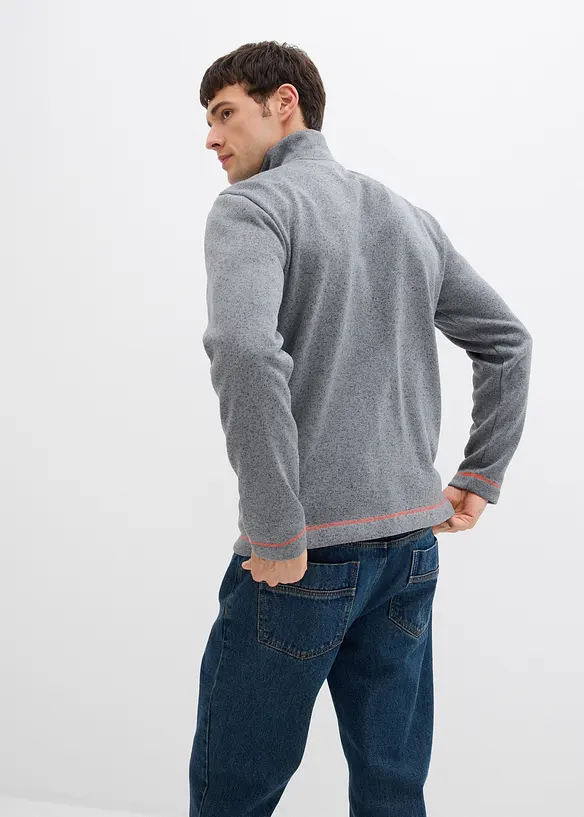 Fleece vest met contrasterende details, bonprix