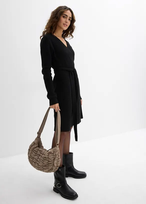 Wikkeljurk van gebreide stof voor tijdens en na de zwangerschap, bonprix