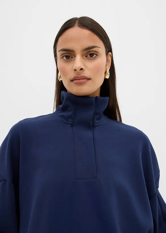 Oversized sweater van scuba, bonprix