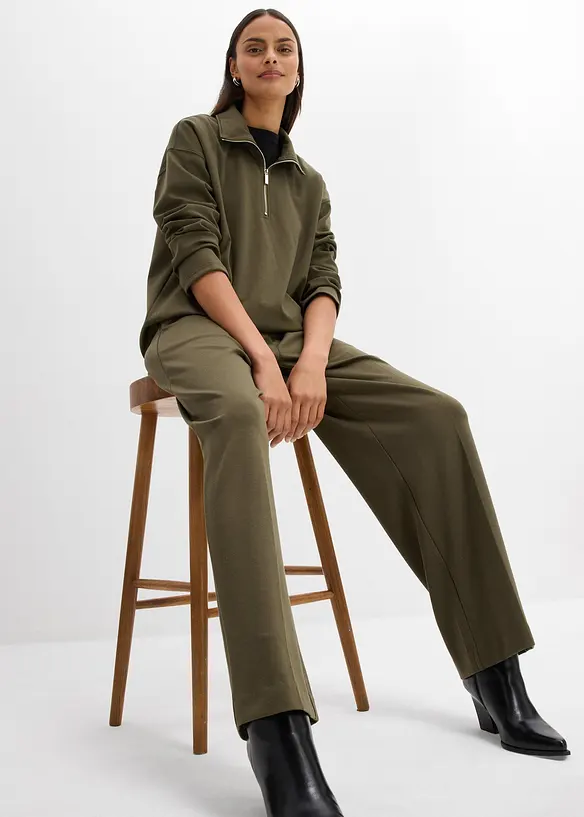 Bandplooibroek van een viscosemix, bonprix