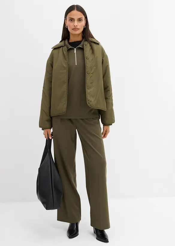 Bandplooibroek van een viscosemix, bonprix