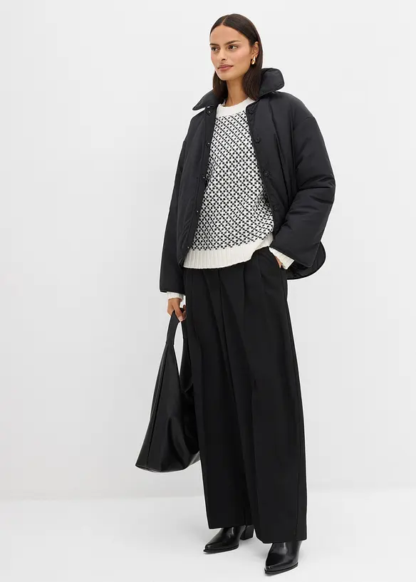 Grof gebreide trui met wol, bonprix