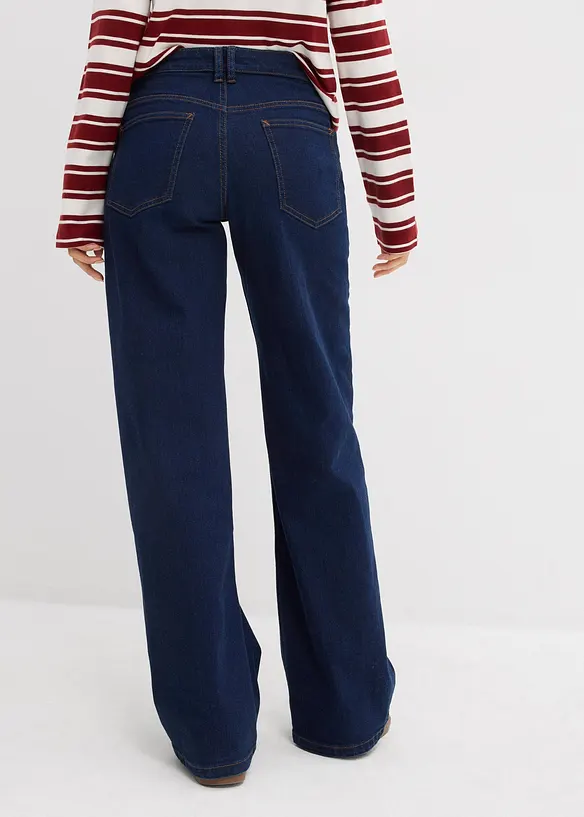 Straight jeans van biologisch katoen, mid waist, bonprix