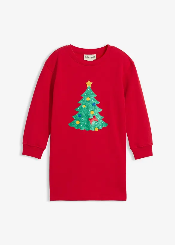 Sweaterjurk met kerstmotief, bonprix