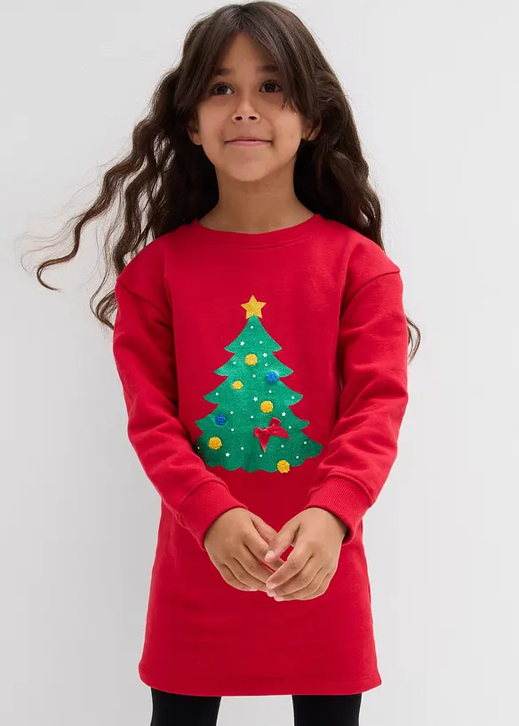 Sweaterjurk met kerstmotief, bonprix