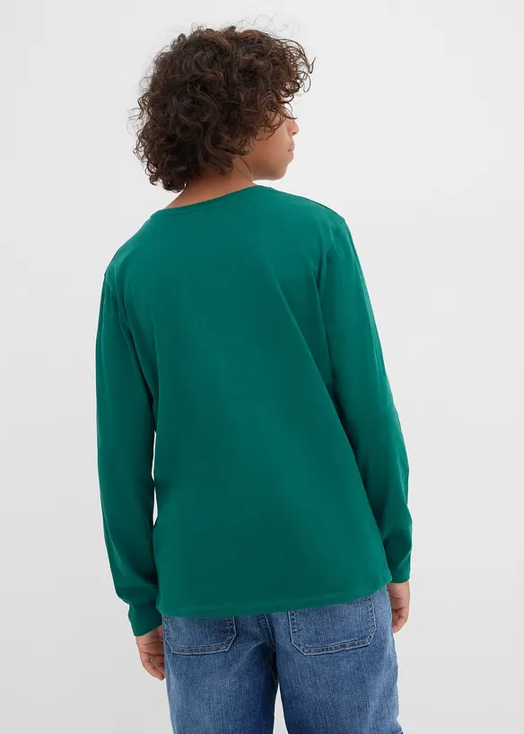 Longsleeve Snoopy van katoen met een kerstmotief, Peanuts